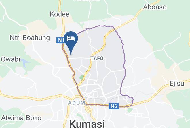 Kumasi - Agyem Hotel Maps