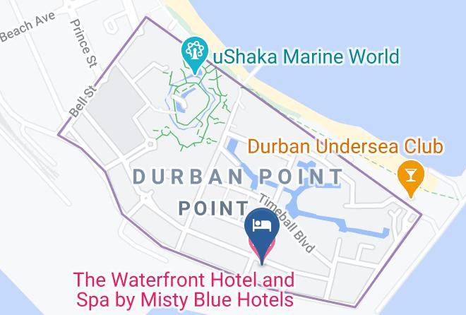 The Waterfront Hotel And Spa By Misty Blue Hotels Map