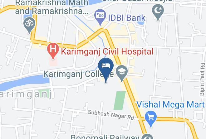 Karimganj - Ahar Hotel And Aheli Restaurant Maps