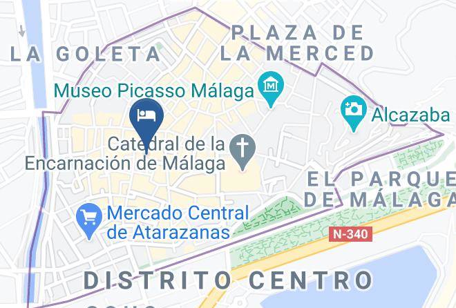 Malaga - Ahro Suites Atico Duplex Maps