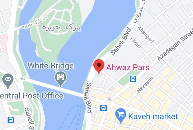 Ahvaz - Ahwaz Pars Hotel Maps