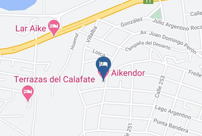 Lago Argentino - Aikendor Hotel Maps