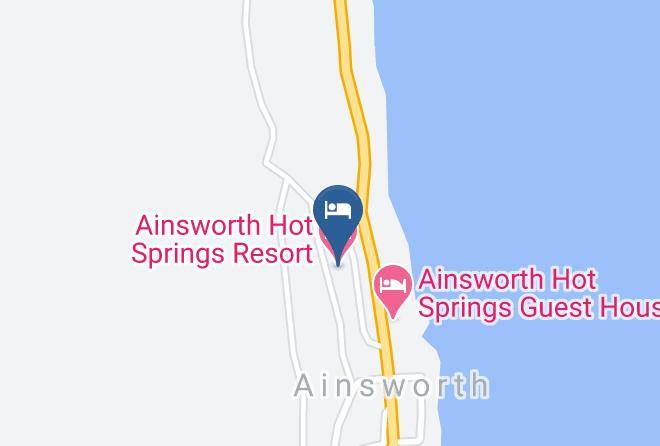 Ainsworth Hot Springs Resort Map