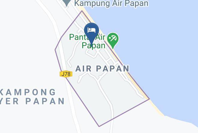 Daerah Mersing - Air Papan Beach Resort Maps