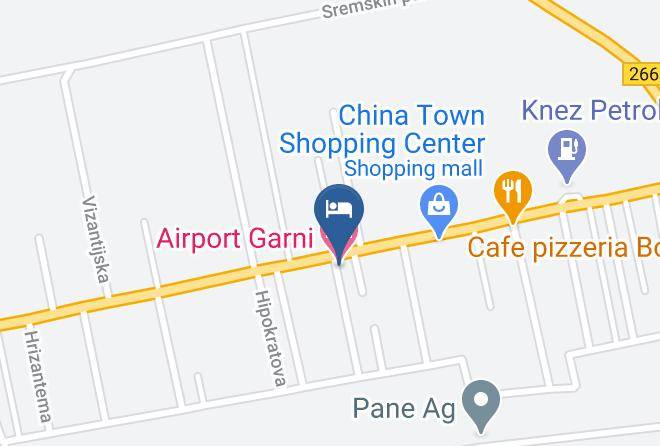 Airport Garni Hotel Map