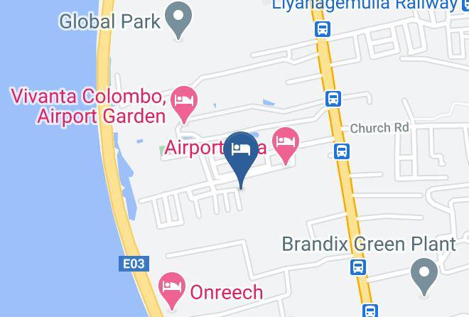 Colombo - Airport Green Hotel Maps