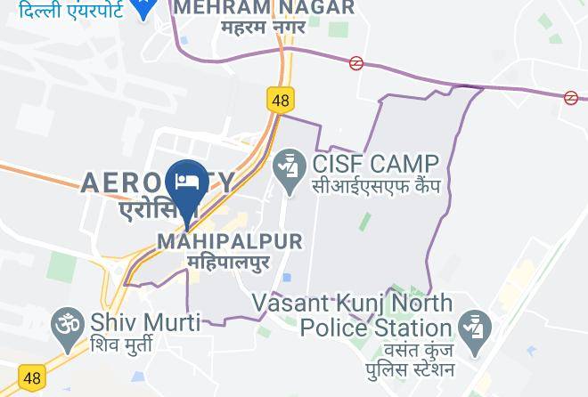 New Delhi - Airport Hotel De Aura Maps