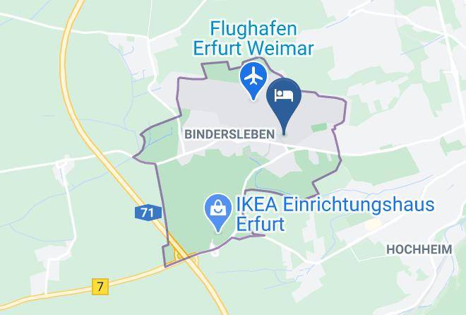 Erfurt - Airport Hotel Erfurt Maps