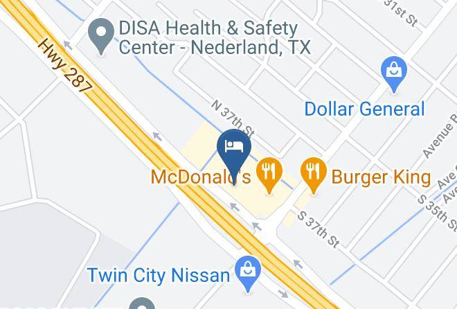 Jefferson - Airport Inn Hotel Port Arthur Nederland Maps