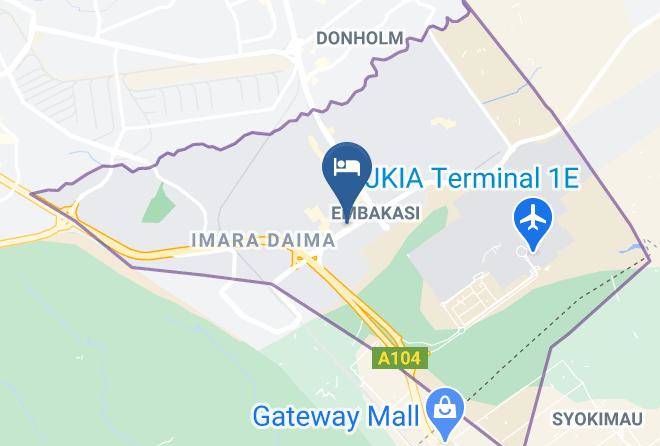 Nairobi - Airport Landing Hotel Maps