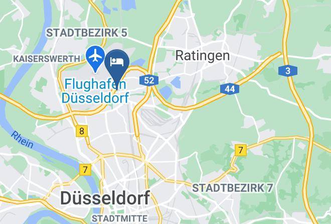 Airport Lounge Hotel Dusseldorf Map
