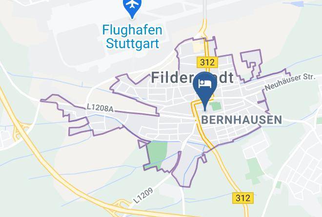 Esslingen - Airport Messe Hotel Garni Schumacher Filderstadt Maps