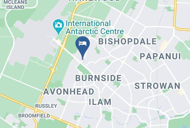 Christchurch - Airport Palms Motel Maps