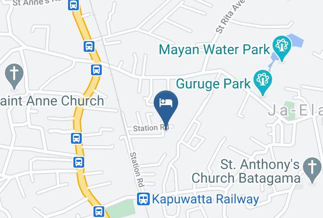 Colombo - Airport Reach Holiday Bunglow Maps