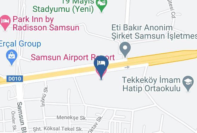 Samsun Airport Resort Hotel Map - Samsun - Tekkekoy