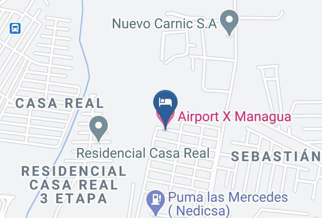 Managua - Airport X Managua Hotel Maps