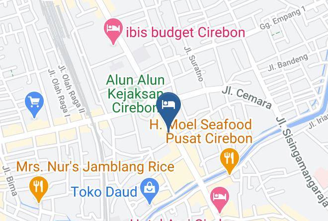 Cirebon Regency - Airy Alun Alun Kejaksaan Siliwangi 108 Cirebon Maps