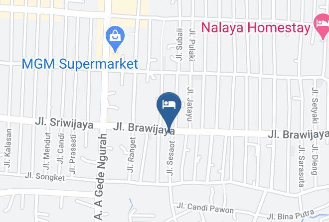 Kota Mataram - Airy Cakranegara Brawijaya 18 Lombok Maps