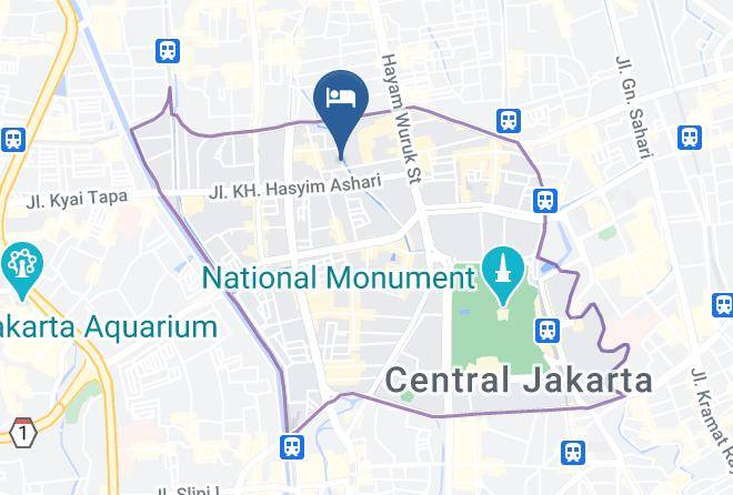 Central Jakarta - Airy Eco Gambir Alaydrus 27e Jakarta Maps