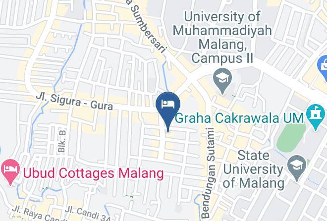 Kota Malang - Airy Eco Lowokwaru Bendungan Kedung Ombo 3 Malang Maps