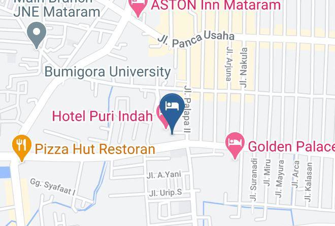 Kota Mataram - Airy Eco Mataram Cakranegara Sriwijaya 136 Lombok Maps