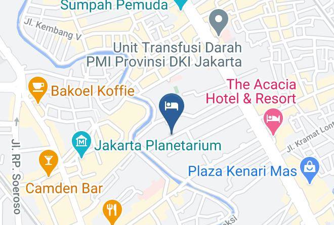Central Jakarta - Airy Eco Syariah Senen Kramat Enam 28 Jakarta Maps