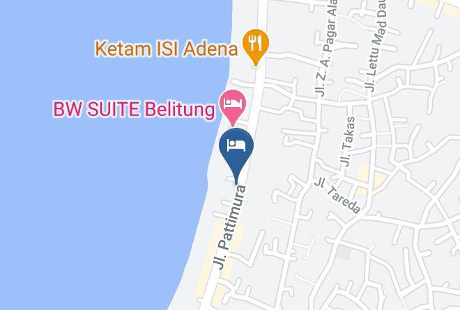 Belitung Regency - Airy Eco Tanjung Pandan Pattimura 8 Belitung Maps