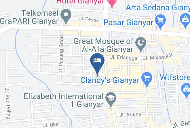 Gianyar Regency - Airy Gianyar Hasanuddin Gang Dugul Sari Bali Maps
