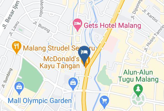Kota Malang - Airy Klojen Gajayana Slamet Riyadi 1 Malang Maps