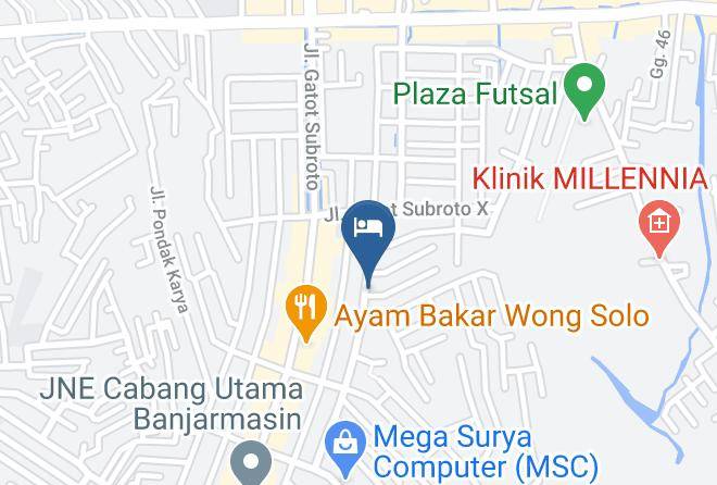 Banjarmasin - Airy Kuripan Gatot Subroto Merpati 9 Banjarmasin Maps