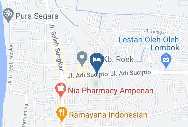 Kota Mataram - Airy Mataram Ampenan Adi Sucipto 10 Lombok Maps