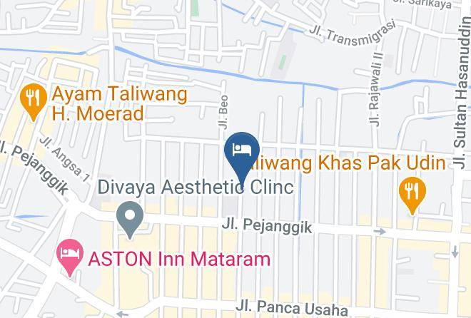 Kota Mataram - Airy Mataram Balam 7 Lombok Maps