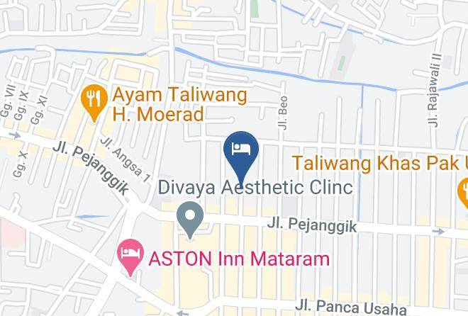 Kota Mataram - Airy Mataram Cakranegara Bangau 2 Lombok Maps