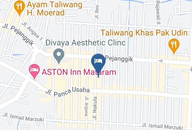Kota Mataram - Airy Mataram Cakranegara Maktal 8 Lombok Maps