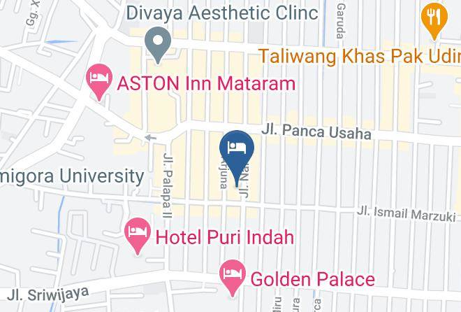 Kota Mataram - Airy Mataram Cakranegara Nakula 14 Lombok Maps