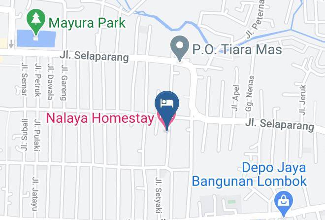 Kota Mataram - Airy Mataram Cakranegara Nalaya 5 Lombok Maps