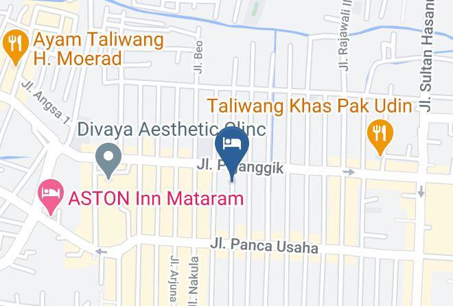 Kota Mataram - Airy Mataram Cakranegara Repatmaja 2 Lombok Maps