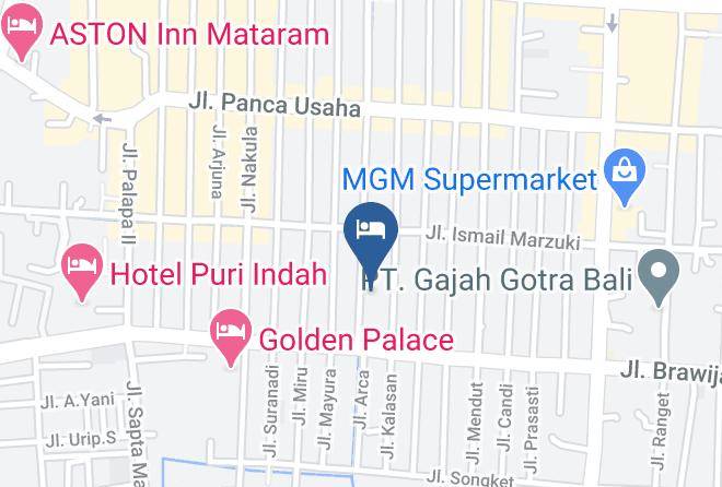 Kota Mataram - Airy Mataram Cakranegara Subak Empat 6 Lombok Maps