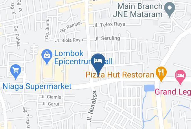 Kota Mataram - Airy Mataram Kulintang Satu 3 Lombok Maps