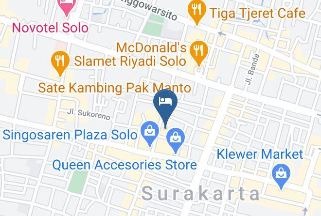 Surakarta - Airy Ngarsopuro Gatot Subroto 89 Solo Maps