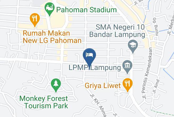 Bandar Lampung - Airy Pahoman Way Rarem 23 Bandar Lampung Maps