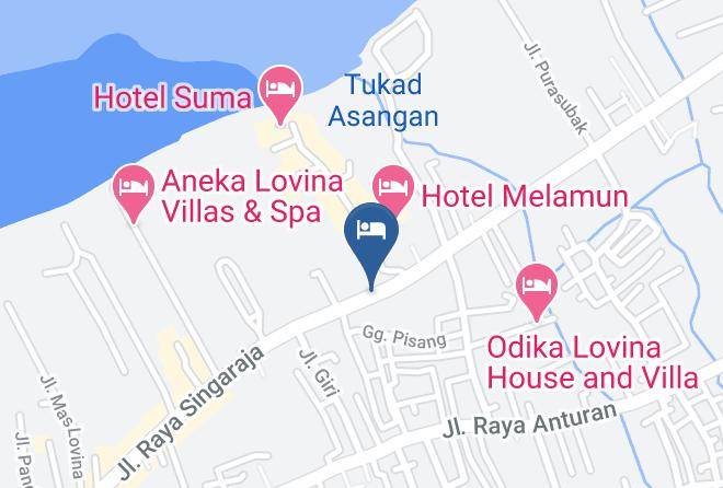 Buleleng Regency - Airy Premier Buleleng Kalibukbuk Lovina Bali Maps