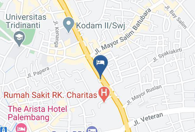 Palembang - Airy Premier Sei Pangeran Jendral Sudirman 153 Palembang Maps