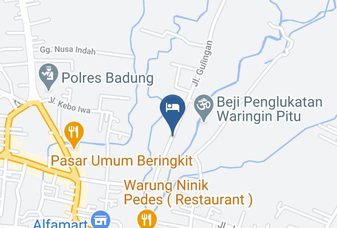 Badung Regency - Airy Raya Pengadangan Mengwi 2 Bali Maps