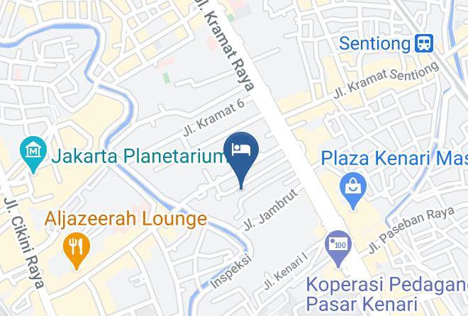 Central Jakarta - Airy Senen Raden Saleh Satu 9 Jakarta Maps