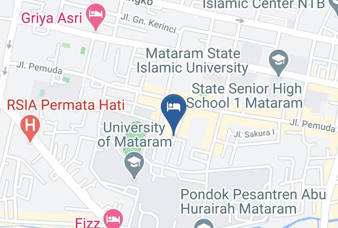 Kota Mataram - Airy Soromandi Mataram 40 Lombok Maps