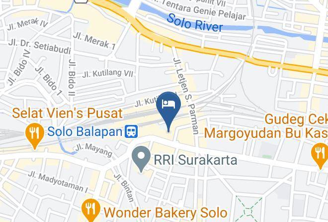 Surakarta - Airy Stasiun Balapan Monginsidi 106 Solo Maps