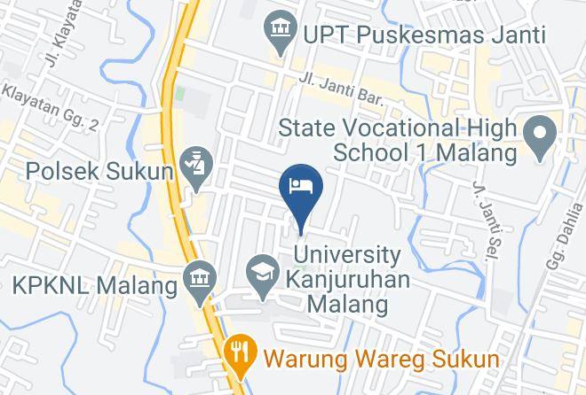 Malang Regency - Airy Sukun Janti Barat A 1 Malang Maps