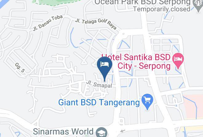 Kota Tangerang Selatan - Airy Syariah Bsd Smapal 9 Tangerang Selatan Maps