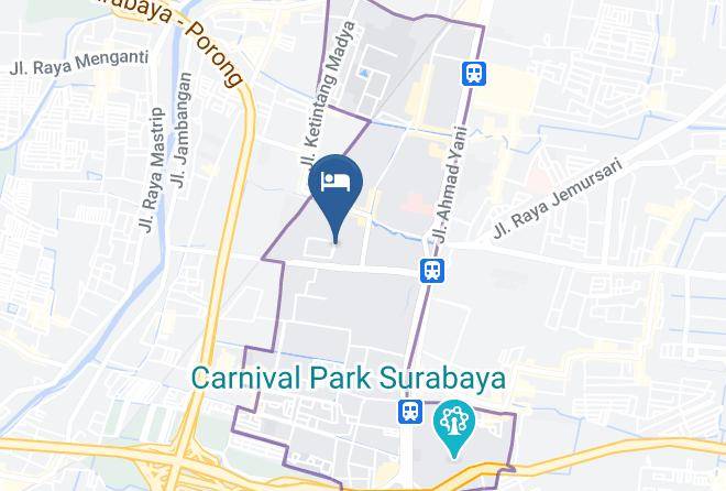 Kota Surabaya - Airy Syariah Gayung Kebonsari Delapan 20 Surabaya Maps